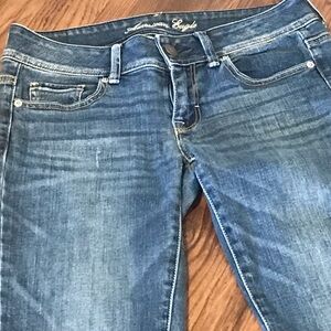 American Eagle jeans size 4 wide leg Classic Blue Women's Jeans